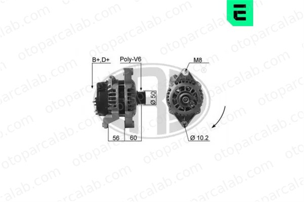 ERA 210065A Alternatör OPEL VECTRA B VECTRA B Hatchback 1204145 10480409