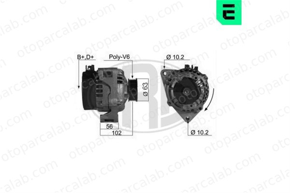 ERA 210096A Alternatör PEUGEOT 306 Hatchback CITROËN XANTIA 5705R5 5705L6