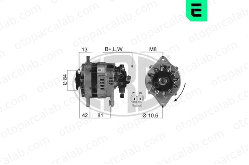 ERA 210103A Alternatör OPEL ASTRA F Station wagon COMBO Kasa/büyük limuzin 6204043 R1030094