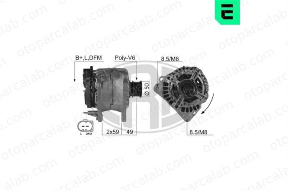ERA 210138A Alternatör VW POLO LUPO I 37903025S 037903025S