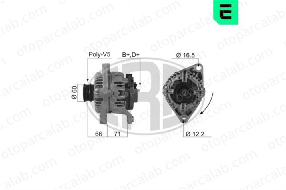 ERA 210201A Alternatör FIAT MULTIPLA MAREA 46532667