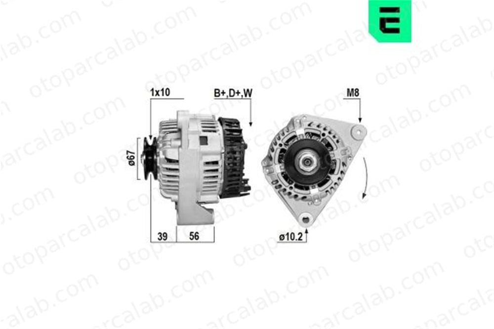 ERA 210242A Alternatör CITROËN SAXO PEUGEOT 106 I 57050 57054G