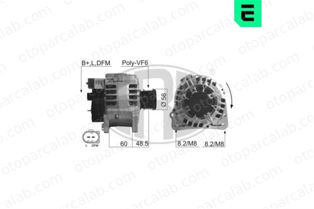 ERA 210247A Alternatör VW BORA I GOLF IV 1366004 1100712