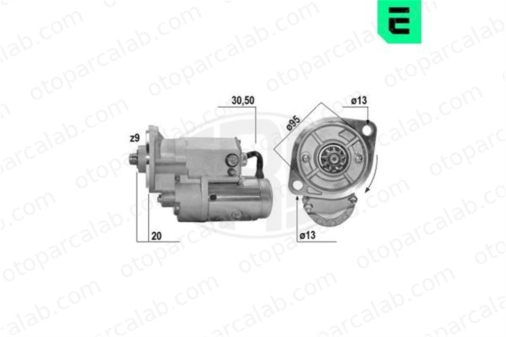 ERA 220577A Marş Dinamosu ISUZU CAMPO TROOPER I Açık arazi aracı 5811001662 5811001663
