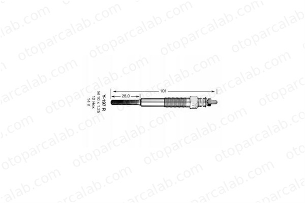 ET1 EC743 Isıtma Bujisi TOYOTA LAND CRUISER LAND CRUISER Pick-up 1985068060000 1985A64060