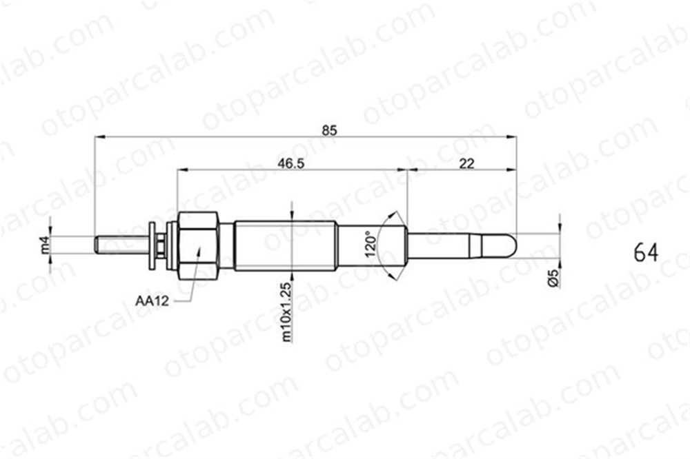 ET1 ET035336 Isıtma Bujisi FORD RANGER MAZDA E Panelvan/Van XM3412A342BA OK71018140