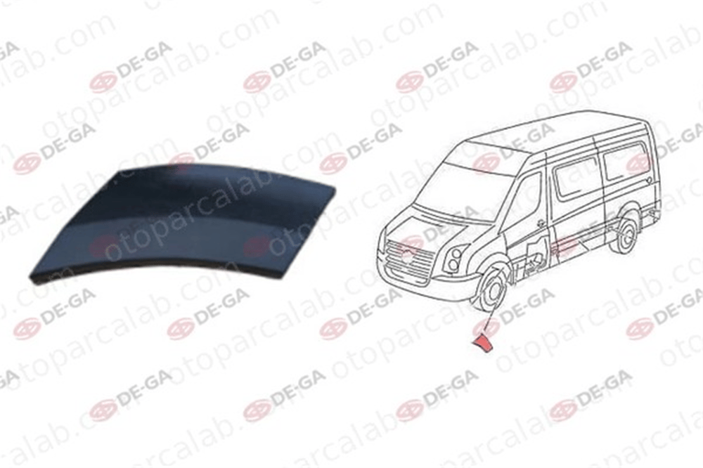 EUROBUMP MER13SP003 Çamurluk Kaplaması Ön Sol MERCEDES-BENZ SPRINTER 3,5-t Panelvan/Van SPRINTER 3,5-t Platform şasi 2E1853535CE A9066904782