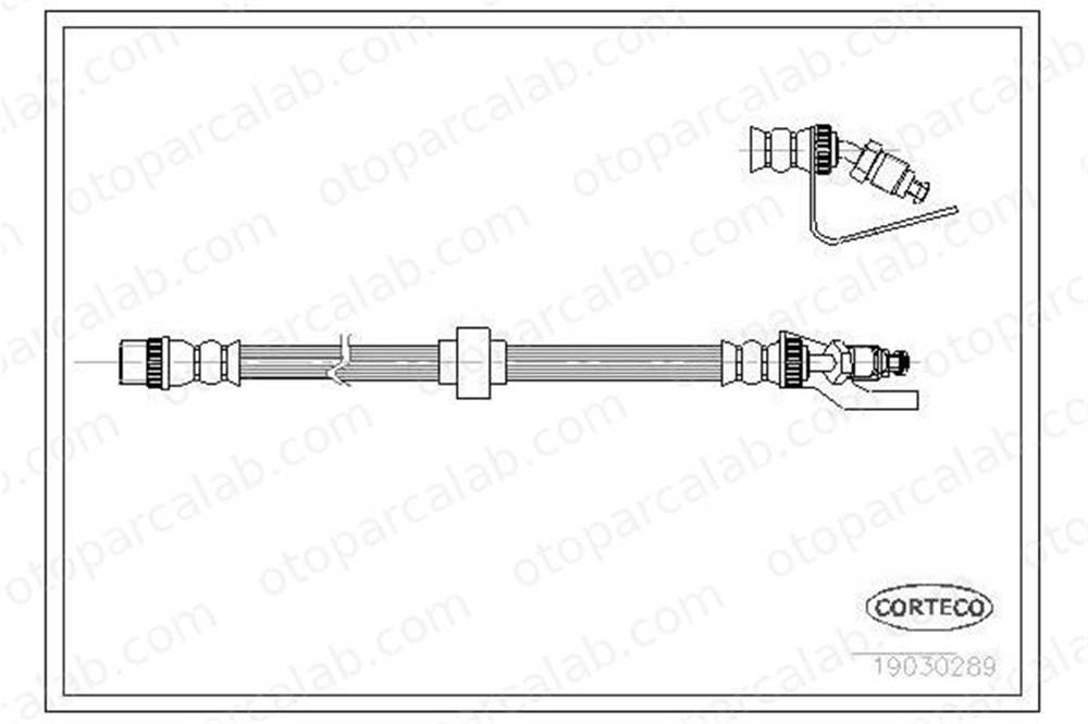 EUROREPAR 1608829580 Fren Hortumu Arka Sağ veya Sol OPEL MOVANO A Panelvan/Van RENAULT MASTER II Minibüs/Otobüs 9160431 7700302379