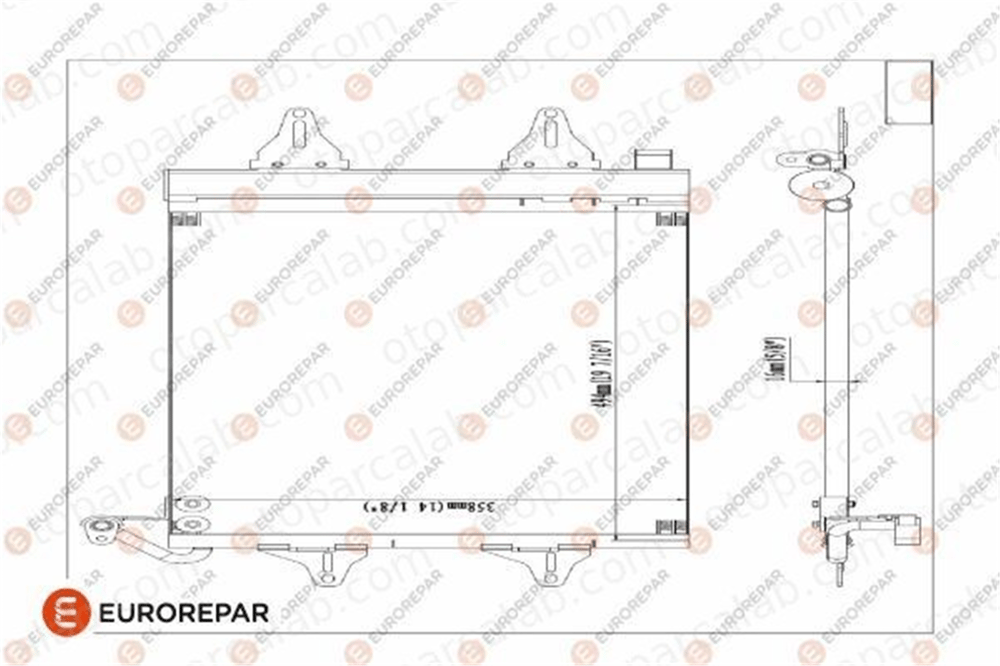 EUROREPAR 1609634780 Klima Radyatörü SEAT IBIZA III VW POLO 1609634780 5Z0820411