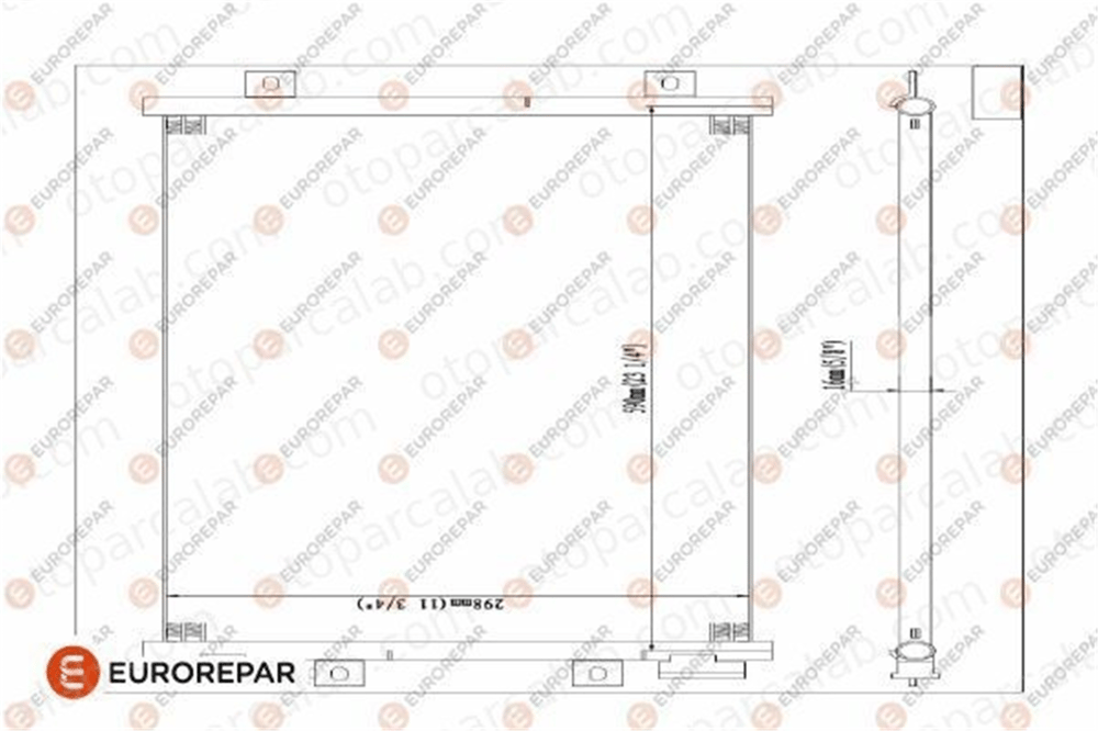 EUROREPAR 1609636780 Klima Radyatörü FIAT PUNTO PUNTO Kasa/eğik arka 1609636780 46524503