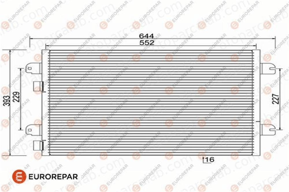 EUROREPAR 1609637380 Klima Radyatörü RENAULT SCÉNIC I MPV MEGANE I Classic 1609637380 8200182361