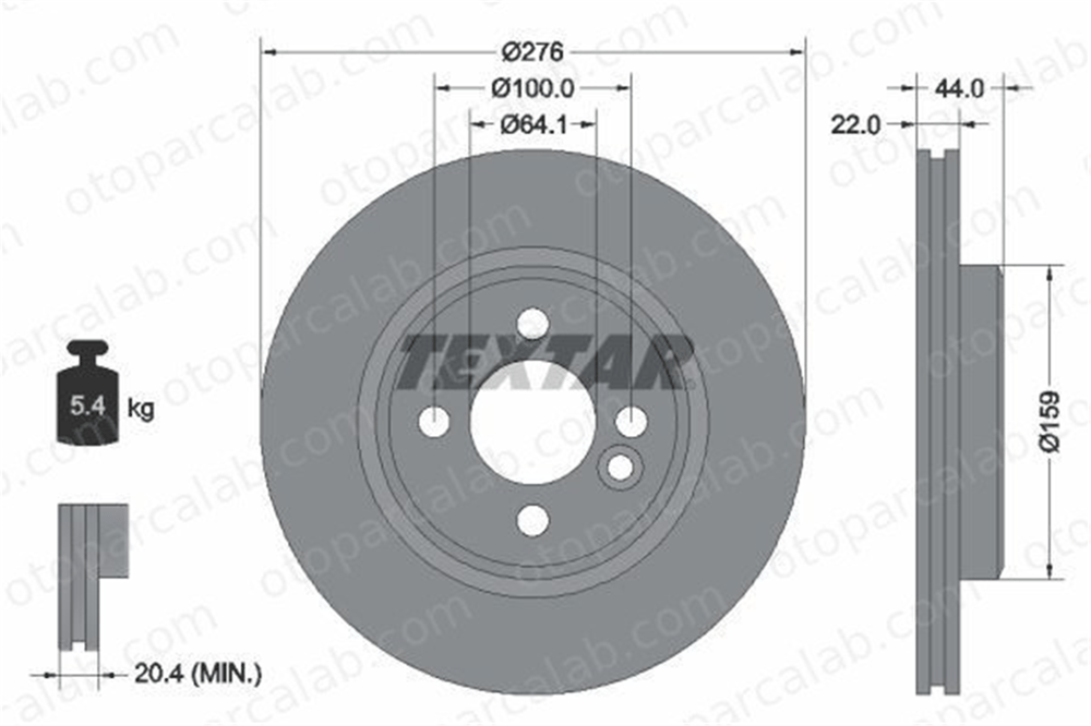EUROREPAR 1618884780 Fren Disk Ayna Ön Sağ ve Sol MINI MINI MINI Cabrio 1618884780 34116774984