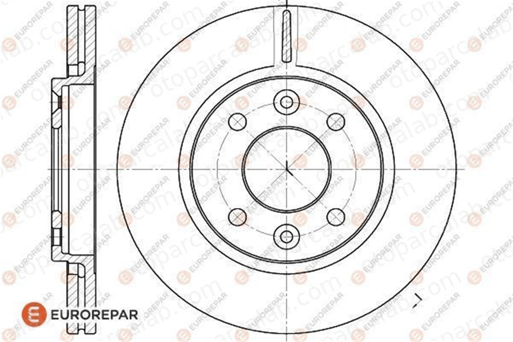 EUROREPAR 1618885180 Fren Disk Ayna Ön Sağ ve Sol RENAULT 21 Sedan 21 1618885180 7700758901