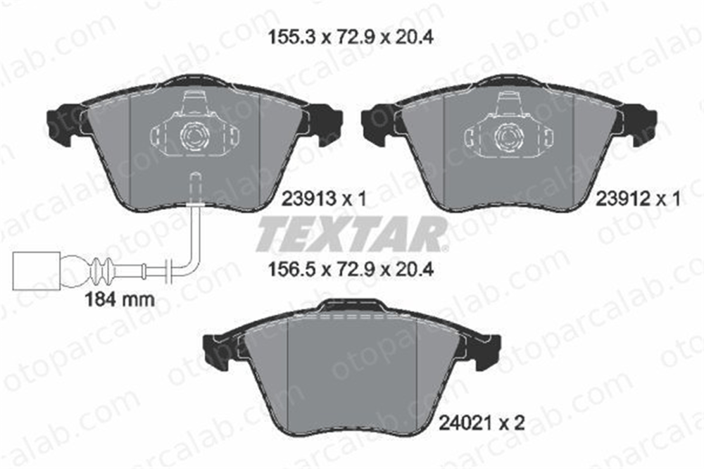 EUROREPAR 1619792980 Fren Disk Balata Ön AUDI TT VW SCIROCCO III 1619792980 8J0698151A