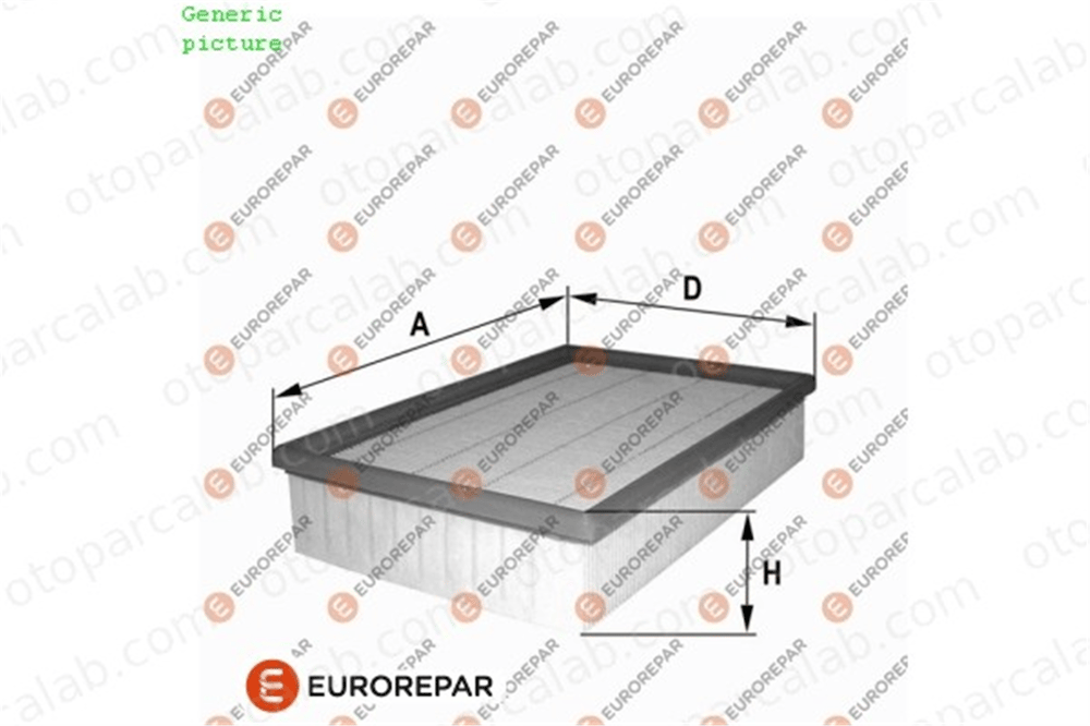 EUROREPAR 1680350280 Hava Filtresi FORD ESCORT VI ESCORT V 1680350280 1444N0