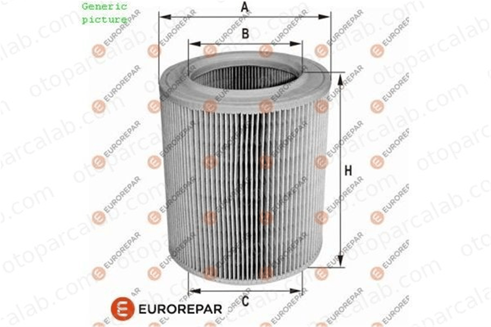 EUROREPAR 1680350580 Hava Filtresi CITROËN BX BX Break 1680350580 1444F5