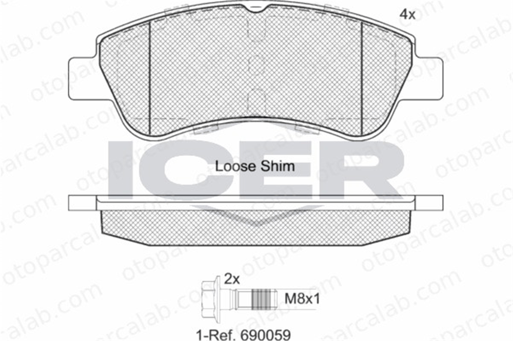 EUROREPAR 1682206780 Fren Disk Balata Ön PEUGEOT 208 I CITROËN BERLINGO / BERLINGO FIRST MPV 1682206780 1611140680