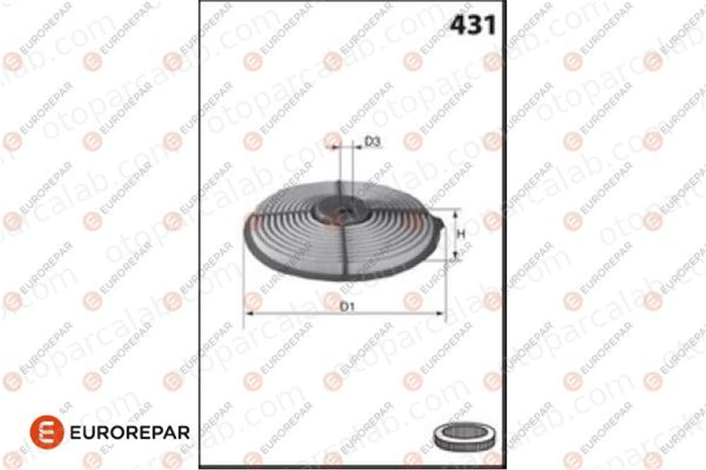 EUROREPAR 1682256480 Hava Filtresi TOYOTA COROLLA Station Wagon CARINA V 1682256480 1780115060