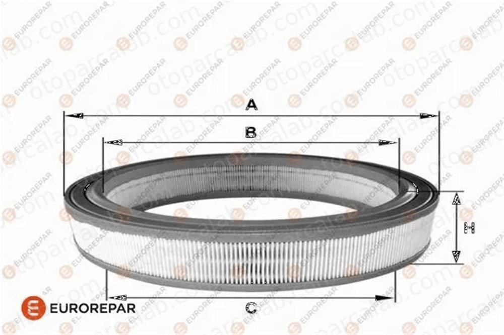 EUROREPAR 1682264580 Hava Filtresi FORD TAUNUS TAUNUS Turnier 1682264580 1476787