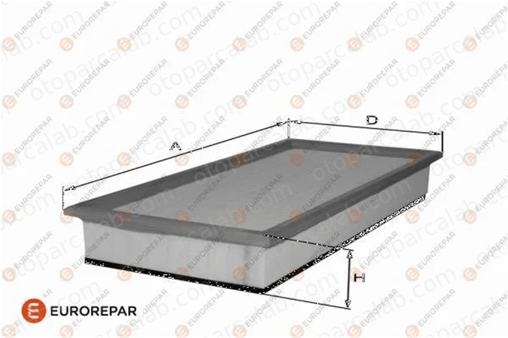 EUROREPAR 1682267480 Hava Filtresi FIAT 500X JEEP COMPASS 1682267480 51977574