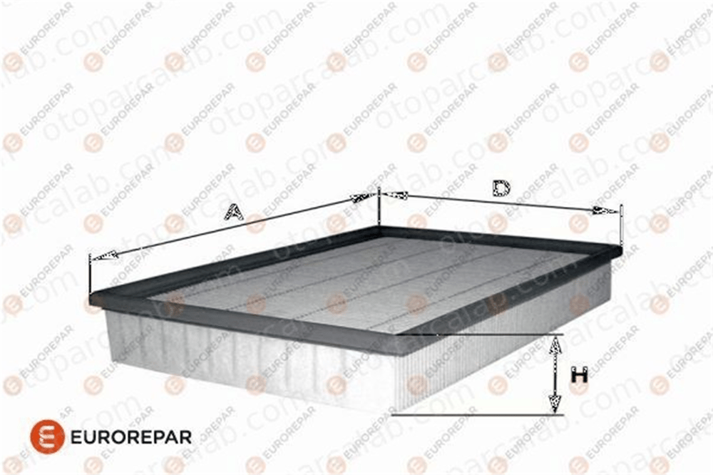 EUROREPAR 1682268780 Hava Filtresi AUDI 100 C3 Avant 100 C3 Sedan 1682268780 1444Q2