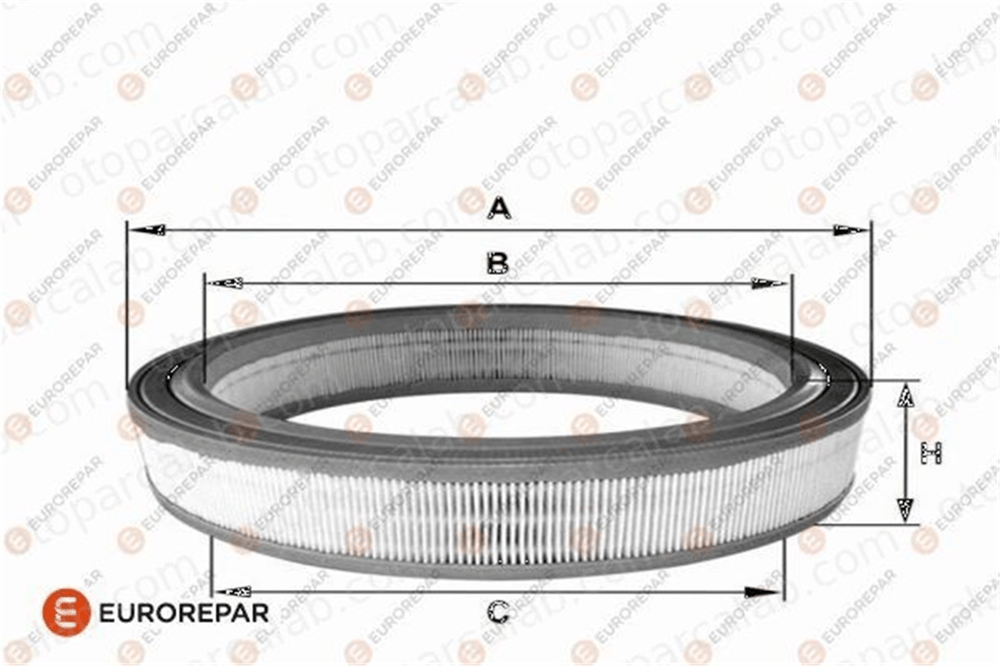 EUROREPAR 1682270180 Hava Filtresi FORD ORION II ESCORT IV 1682270180 1444N6