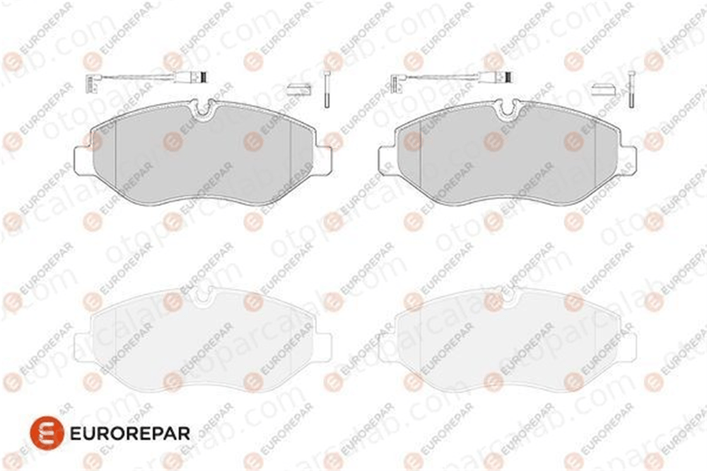 EUROREPAR 1686268180 Fren Disk Balata Ön MERCEDES-BENZ SPRINTER 3,5-t Platform şasi SPRINTER 3,5-t Panelvan/Van 1686268180 68006732AA