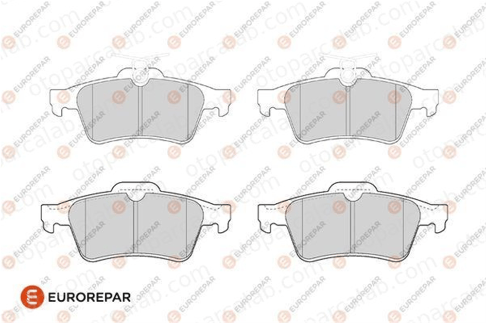EUROREPAR 1686268580 Fren Disk Balata Arka FORD FOCUS III Turnier FOCUS III 1686268580 13322091
