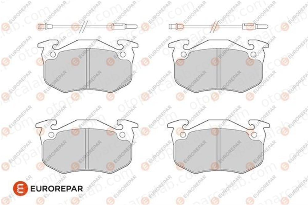 EUROREPAR 1686269780 Fren Disk Balata Ön RENAULT RAPID Kasa/büyük limuzin SUPER 5 1686269780 7701202213