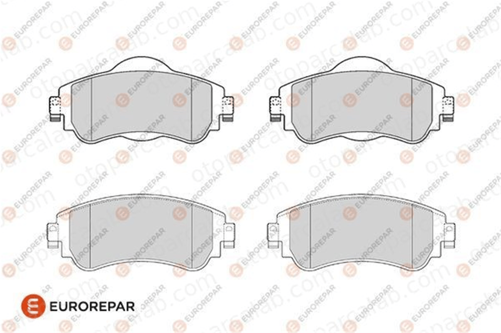 EUROREPAR 1686269880 Fren Disk Balata Ön CITROËN C4 II C4 II Kasa/eğik arka 1686269880 1611840080