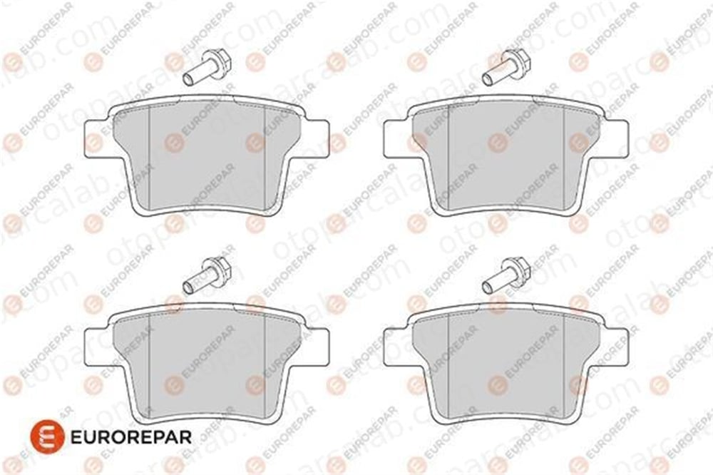 EUROREPAR 1686269980 Fren Disk Balata Arka FORD MONDEO III Sedan MONDEO III 1686269980 1356392