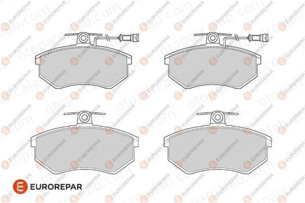 EUROREPAR 1686271380 Fren Disk Balata Ön AUDI 100 C3 Sedan 100 C3 Avant 1686271380 431698151D