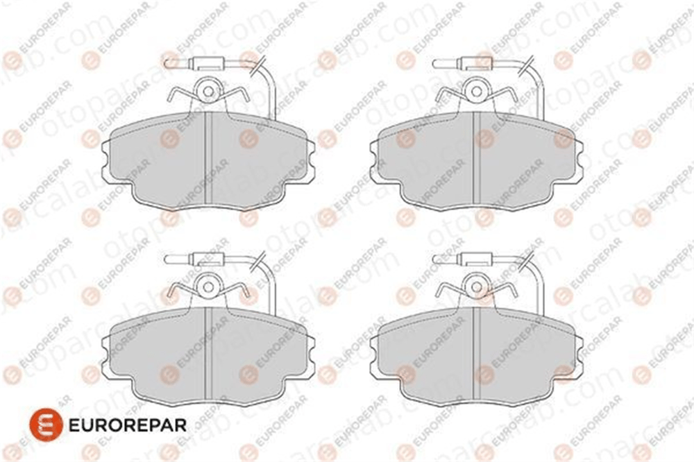 EUROREPAR 1686271480 Fren Disk Balata Ön CITROËN ZX ZX Break 1686271480 95658557