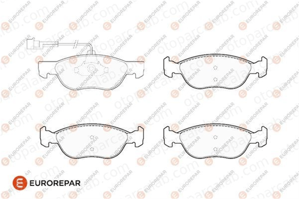 EUROREPAR 1686275180 Fren Disk Balata Ön ALFA ROMEO 146 FIAT BRAVA 1686275180 71753043