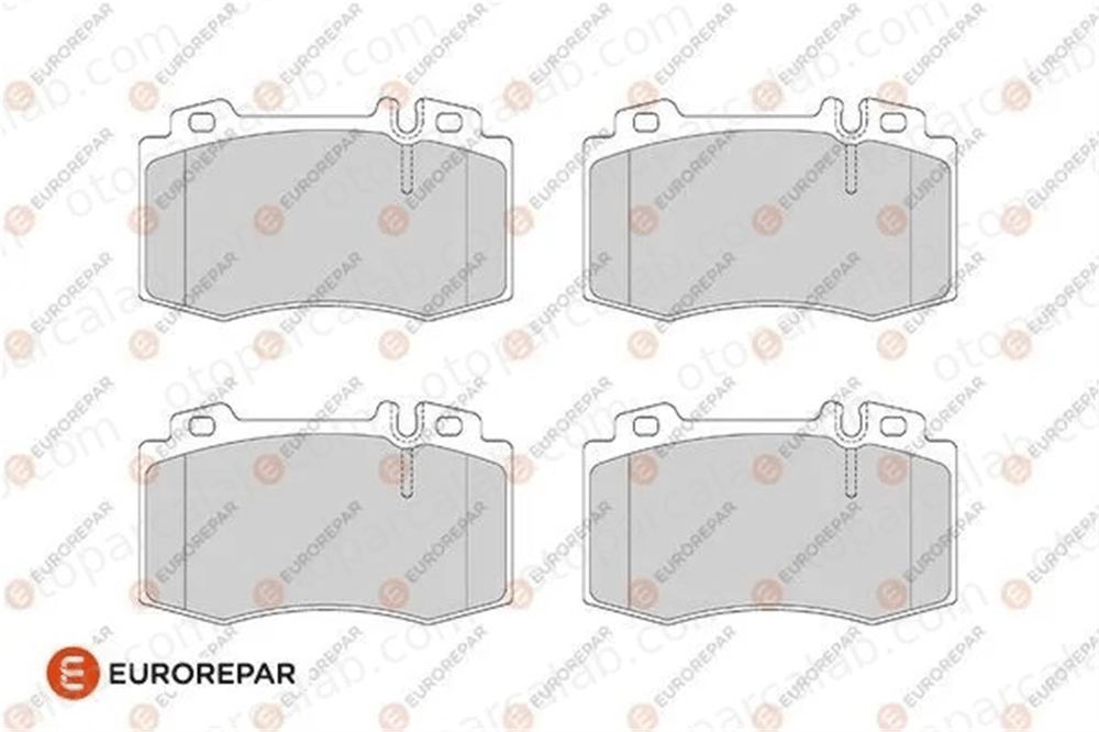 EUROREPAR 1686278480 Fren Disk Balata Ön MERCEDES-BENZ E-SERISI C-SERISI 1686278480 34200520