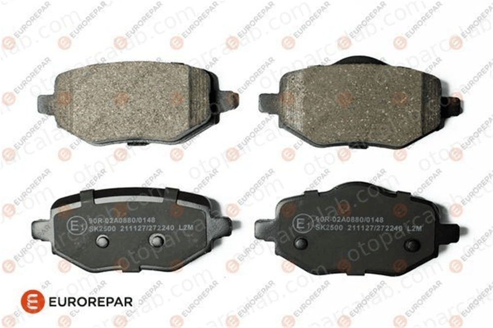 EUROREPAR 1689800380 Fren Disk Balata Arka PEUGEOT 208 II 2008 II 1689800380 1643574280