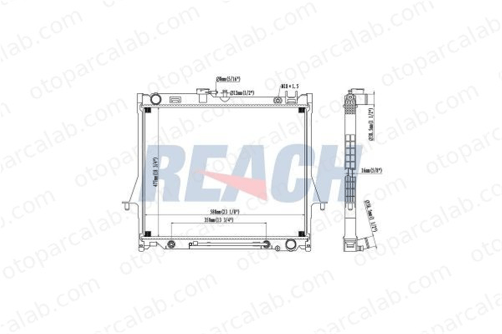 EUROREPAR 9675747980 Su Radyatörü ISUZU D-MAX I 8973333532 5002561