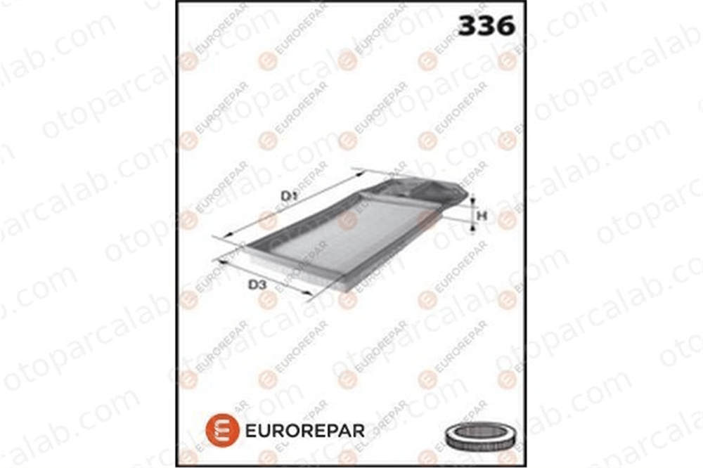 EUROREPAR E147111 Hava Filtresi VW LUPO I POLO E147111 32129620C