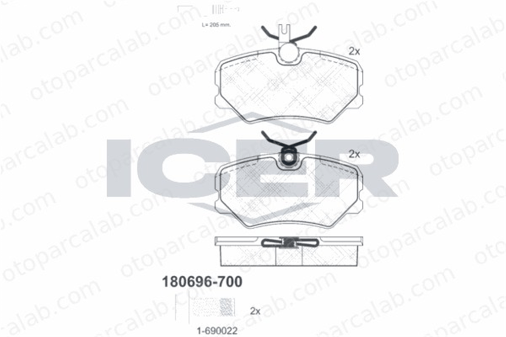 EUROREPAR E172168 Fren Disk Balata Ön PEUGEOT 405 I 405 I Break E172168 1611458780