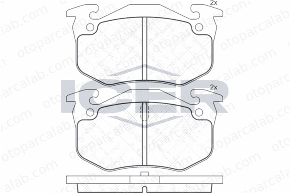 EUROREPAR E172201 Fren Disk Balata Arka RENAULT CLIO I MEGANE I E172201 172201