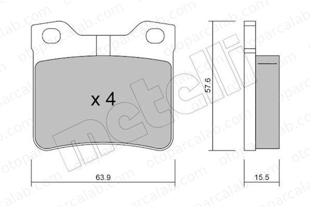 EUROREPAR E172280 Fren Disk Balata Arka PEUGEOT 406 406 Break E172280 1611456880