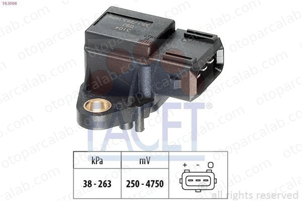 FACET 10.3104 MAP Sensörü MERCEDES-BENZ VARIO Panelvan/Van VARIO Platform şasi 115420717 138245
