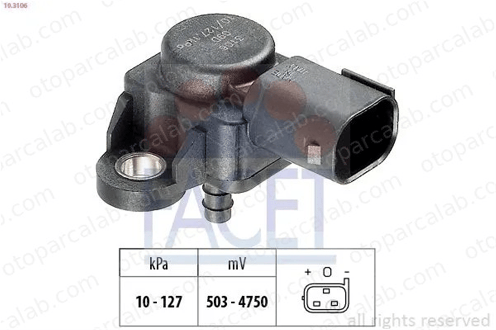 FACET 10.3106 MAP Sensörü MERCEDES-BENZ E-SERISI T-Model E-SERISI 2E0906051A 5101120AA