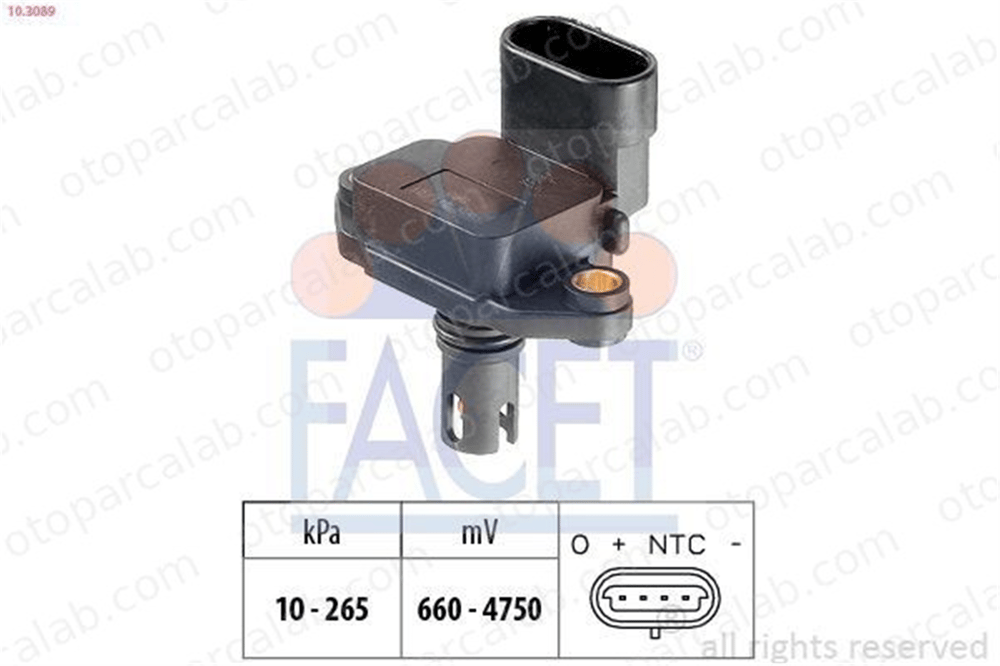 FACET 10.3089 MAP Sensörü SAAB 9-5 Station wagon 9-5 55563262 55560162