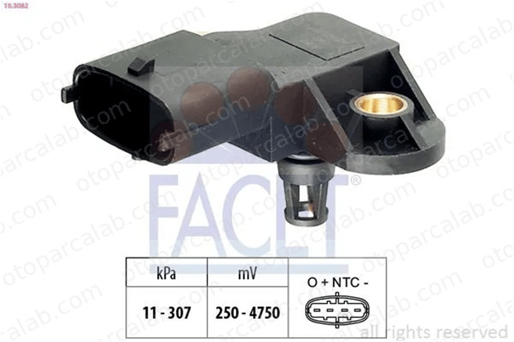 FACET 10.3082 MAP Sensörü IVECO STRALIS II EUROCARGO V 504245257 MK667153