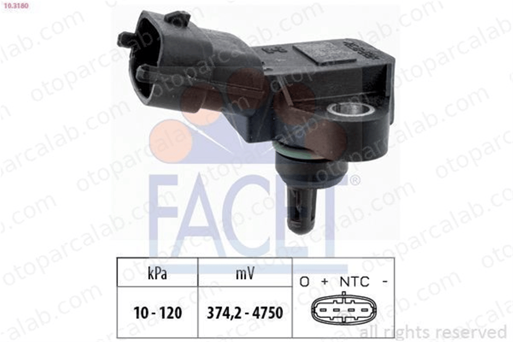 FACET 10.3180 MAP Sensörü HYUNDAI i30 i30 Station wagon 393002B000 3930003000