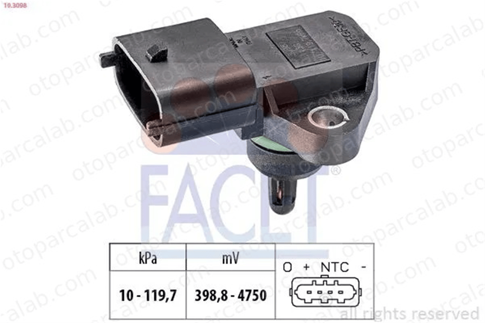 FACET 10.3098 MAP Sensörü HYUNDAI ACCENT II ELANTRA III Sedan 3930022600 3930038110