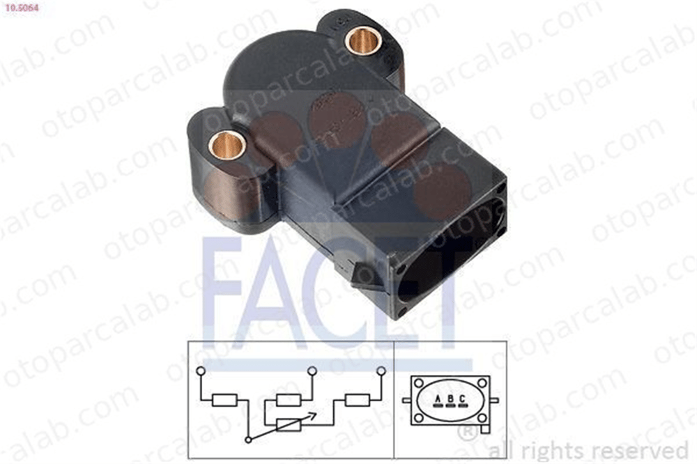 FACET 105064 Gaz Kelebeği Sensörü FORD ESCORT V ESCORT VI 6667704 6854782