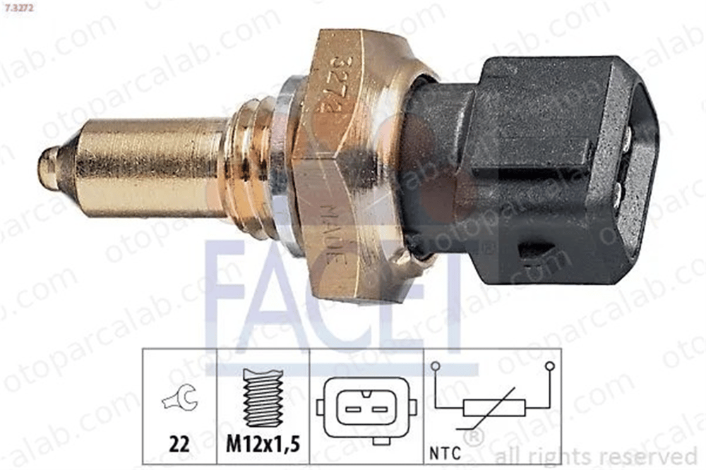 FACET 7.3272 Hararet Müşürü BMW 5 3 Coupe 13621433076 1433076