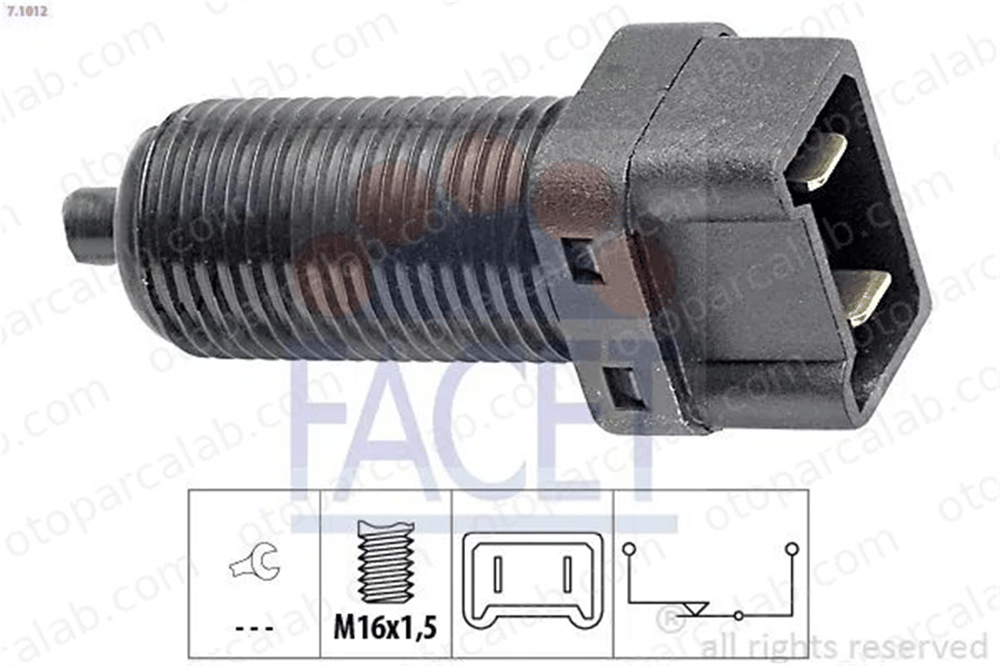 FACET 7.1012 Fren Müşürü RENAULT 21 Sedan 21 Station wagon 7700700414 9109724